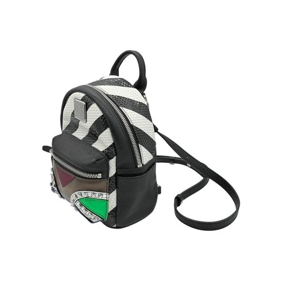 MCM X-Mini Stark Striped Roboter Mixed-Media Backpack*one strap - Picture 3 of 14